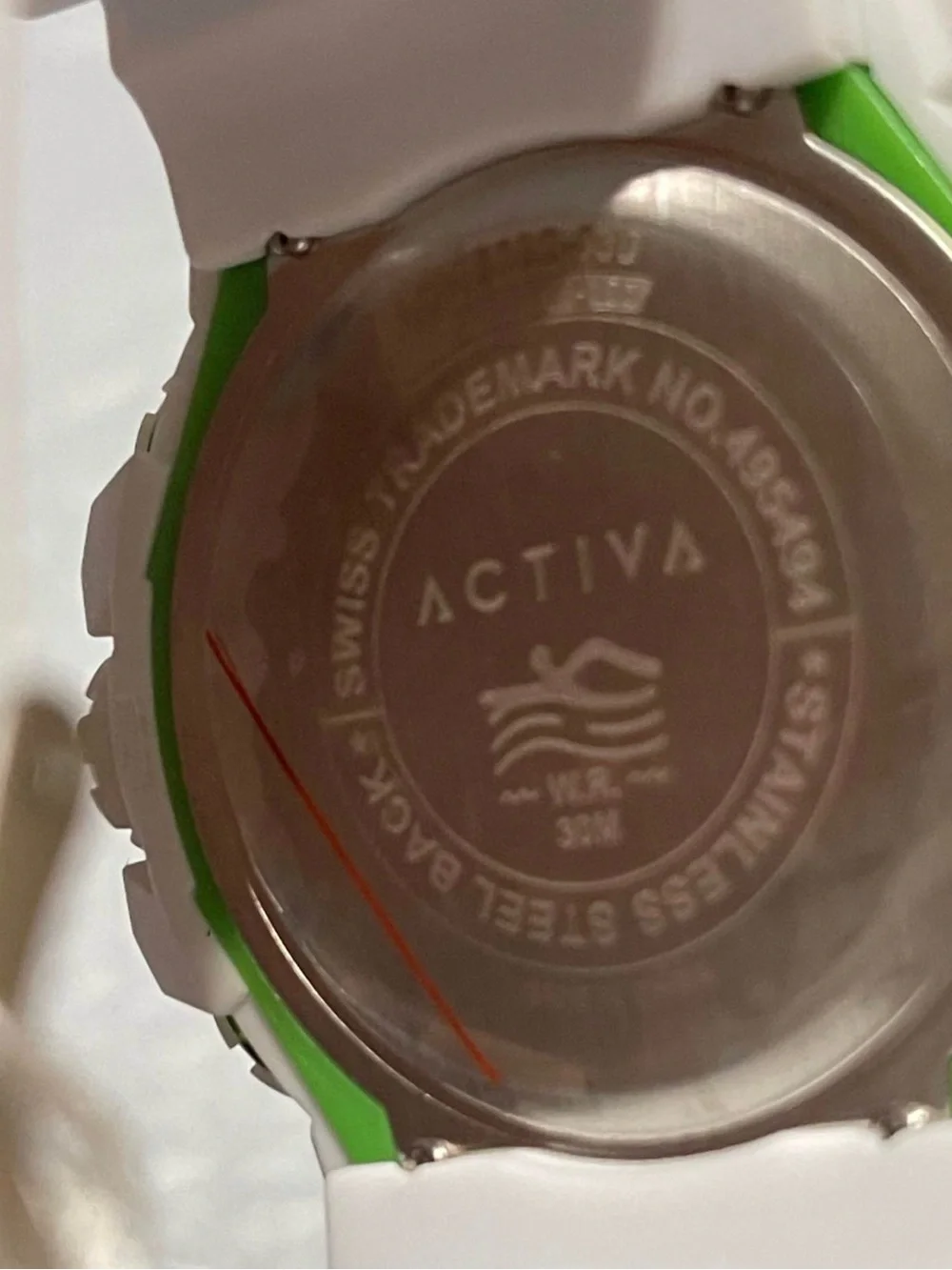 Activa Digital Essentials Unisex 50mm White and Green Tone Case